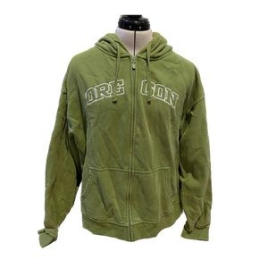 Oregon Duck Green Zip Up Hoodie